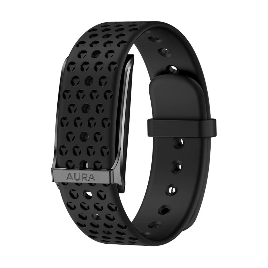 Aura Smart Band Pro -  Pulsera Fit Inteligente de Frecuencia Cardíaca, Estrés y GPS