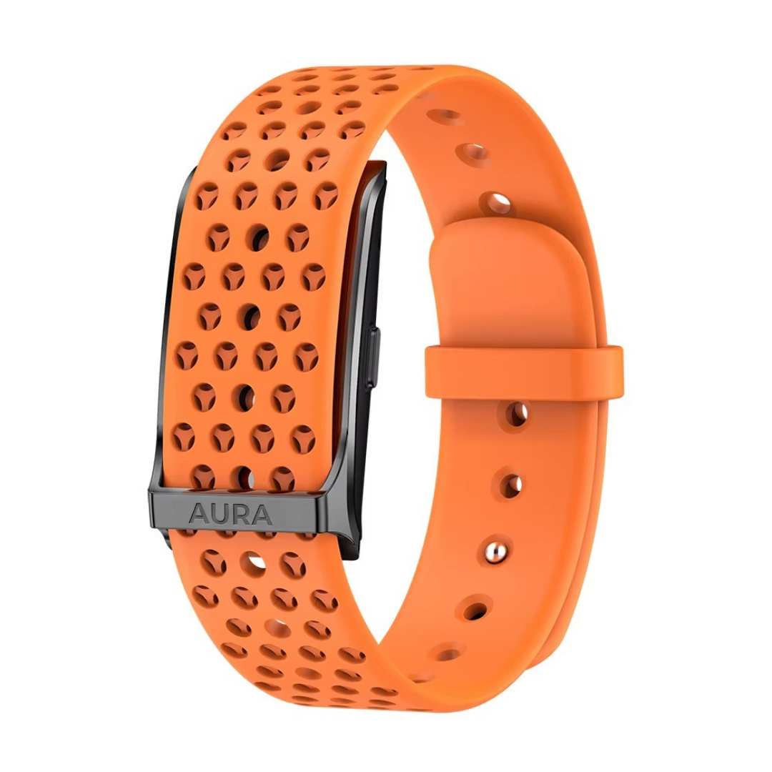 Aura Smart Band Pro -  Pulsera Fit Inteligente de Frecuencia Cardíaca, Estrés y GPS